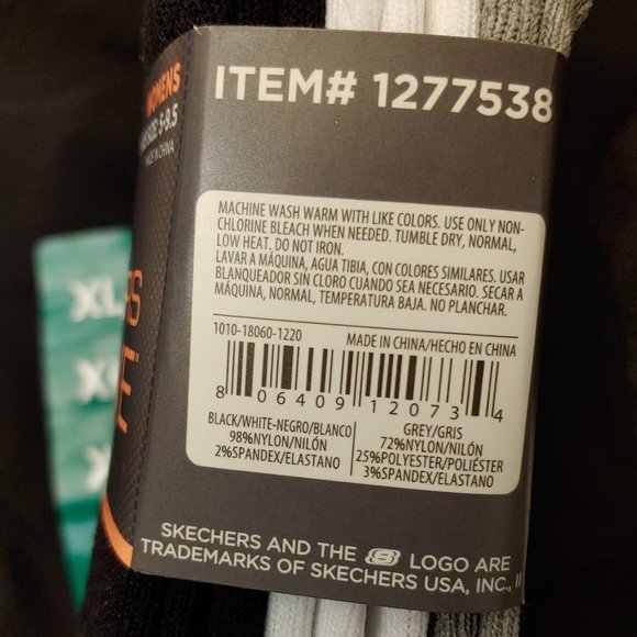 skechers Womens Invisible No Show Liners Socks 8 p - Picture 9 of 12